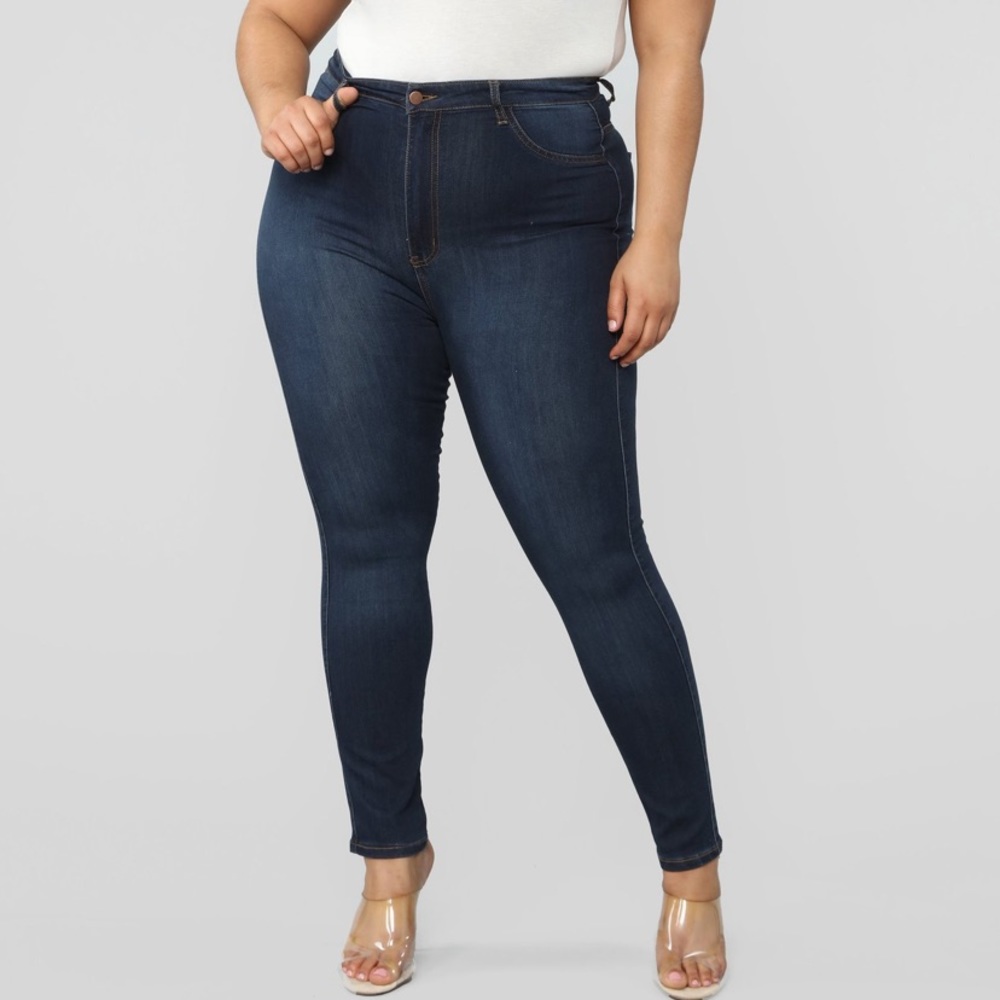 High waisted jeans